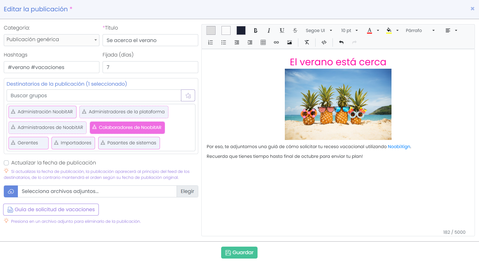 Editor de publicaciones